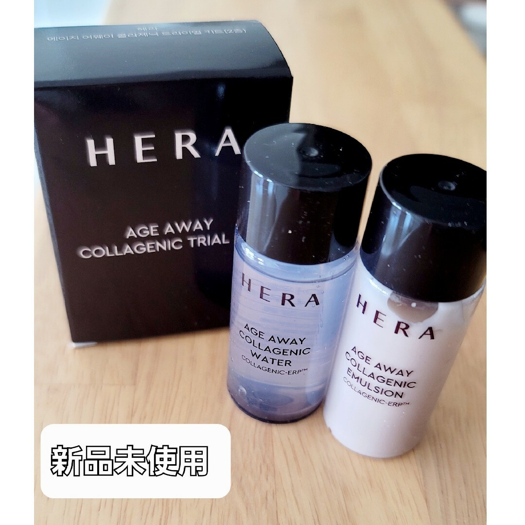 AMOREPACIFIC(アモーレパシフィック)の新品【HERA】エイジアウェイ コラジェニック 化粧水+乳液  ミニサイズ コスメ/美容のキット/セット(サンプル/トライアルキット)の商品写真