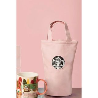 スターバックス(Starbucks)の台湾　スターバックス　ドリンクバッグ　ピンク　レア(トートバッグ)