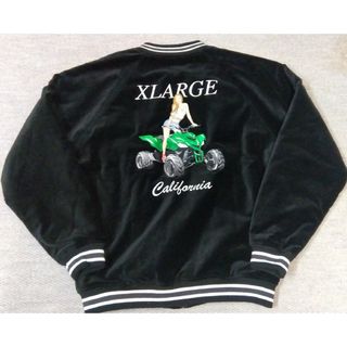 XLARGE ベロアスカジャン カリフォルニア バギーガール sizeL