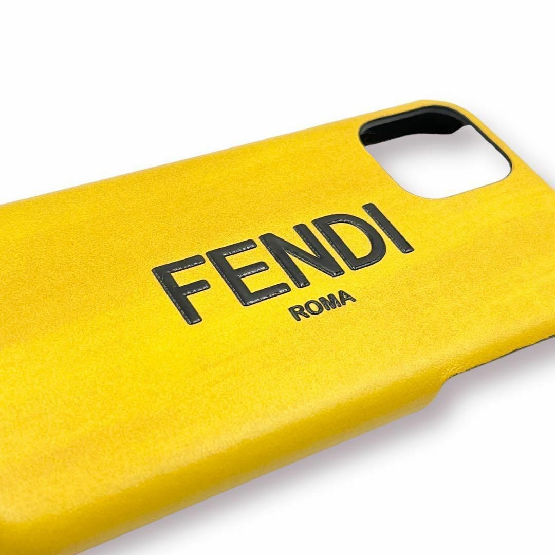 FENDI(フェンディ)の【良品】FENDI iPhone11 PRO カバー ケース ロゴ イエロー スマホ/家電/カメラのスマホアクセサリー(iPhoneケース)の商品写真