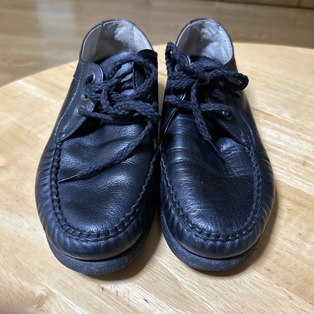 Hush Puppies(ハッシュパピー)のハッシュパピー革靴　黒ローファー24E レディースの靴/シューズ(ローファー/革靴)の商品写真