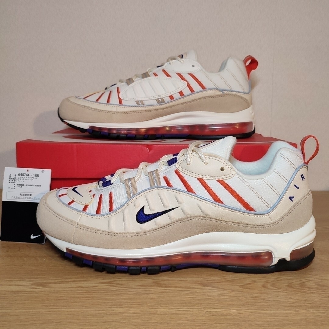 箱・タグ付 大人気 NIK AIR MAX 98 "Sail Purple"