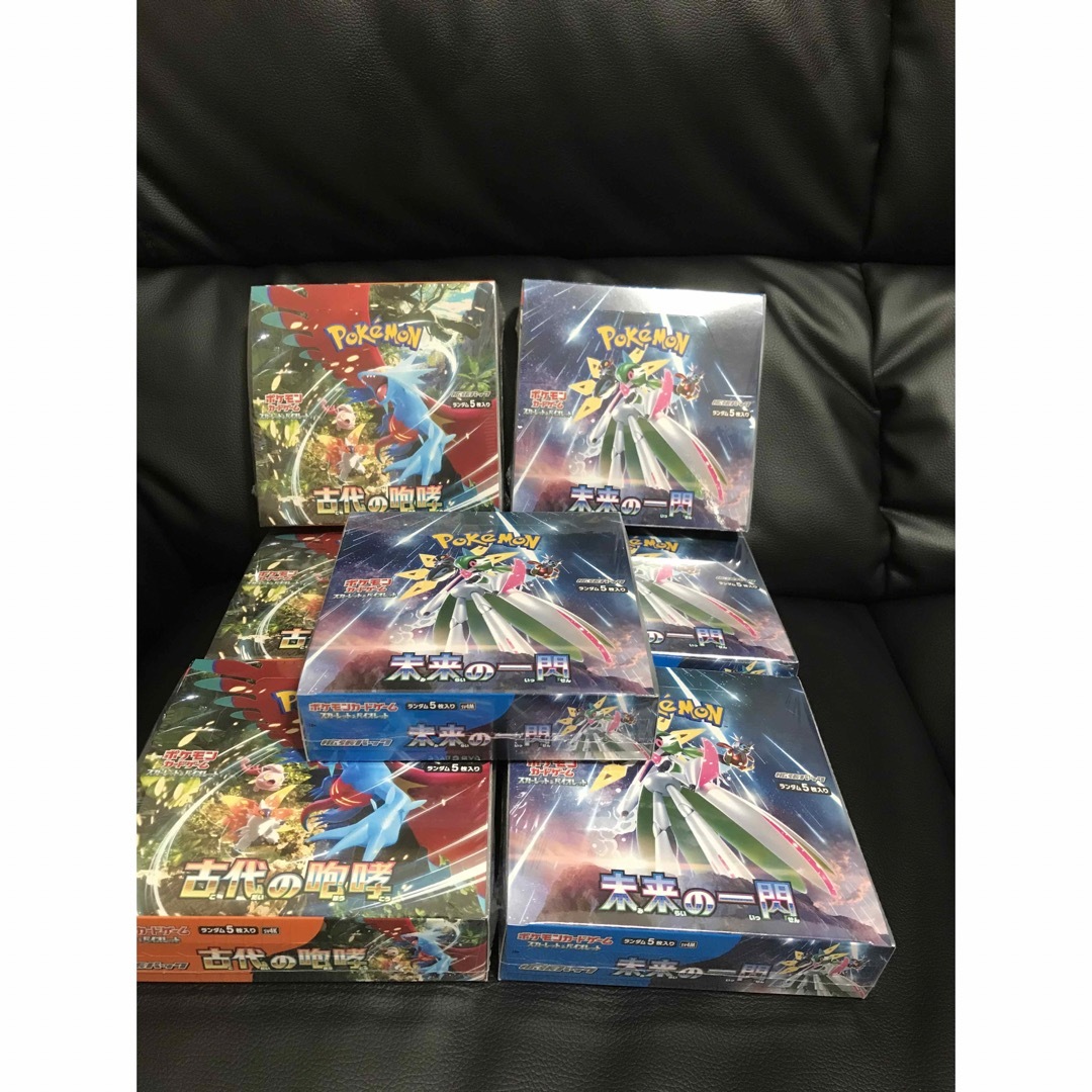 ポケモンカード　未来の一閃×4古代の咆哮×3BOXシュリンク付きトレーディングカード