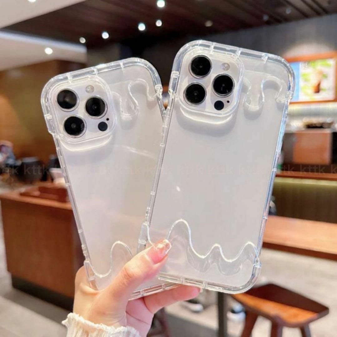 iPhone 11 大人気 アイス スマホ ケース 可愛い クリア スマホ/家電/カメラのスマホアクセサリー(iPhoneケース)の商品写真