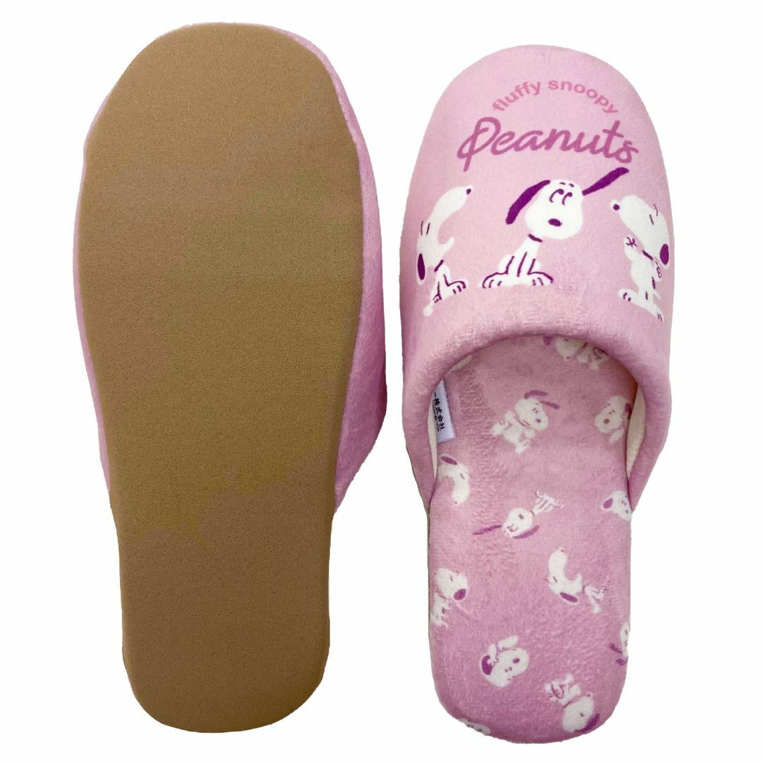 センコー スヌーピー フラッフィースヌーピー スリッパ フリーサイズ ピンク キ レディースの靴/シューズ(その他)の商品写真