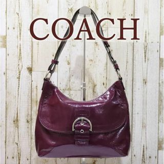 美品⭐︎コーチ COACH ハンドバッグ 本革 パープル