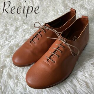 未使用品 Recipe レシピ レースアップシューズ 革靴 レザー 25㎝(ローファー/革靴)