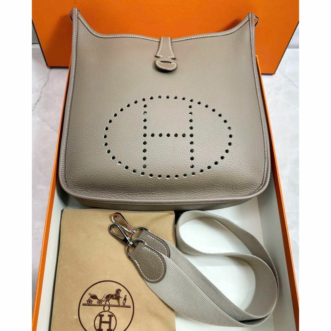 極美品【HERMES】エルメス　エブリン2PM ショルダーバッグ エトゥープ