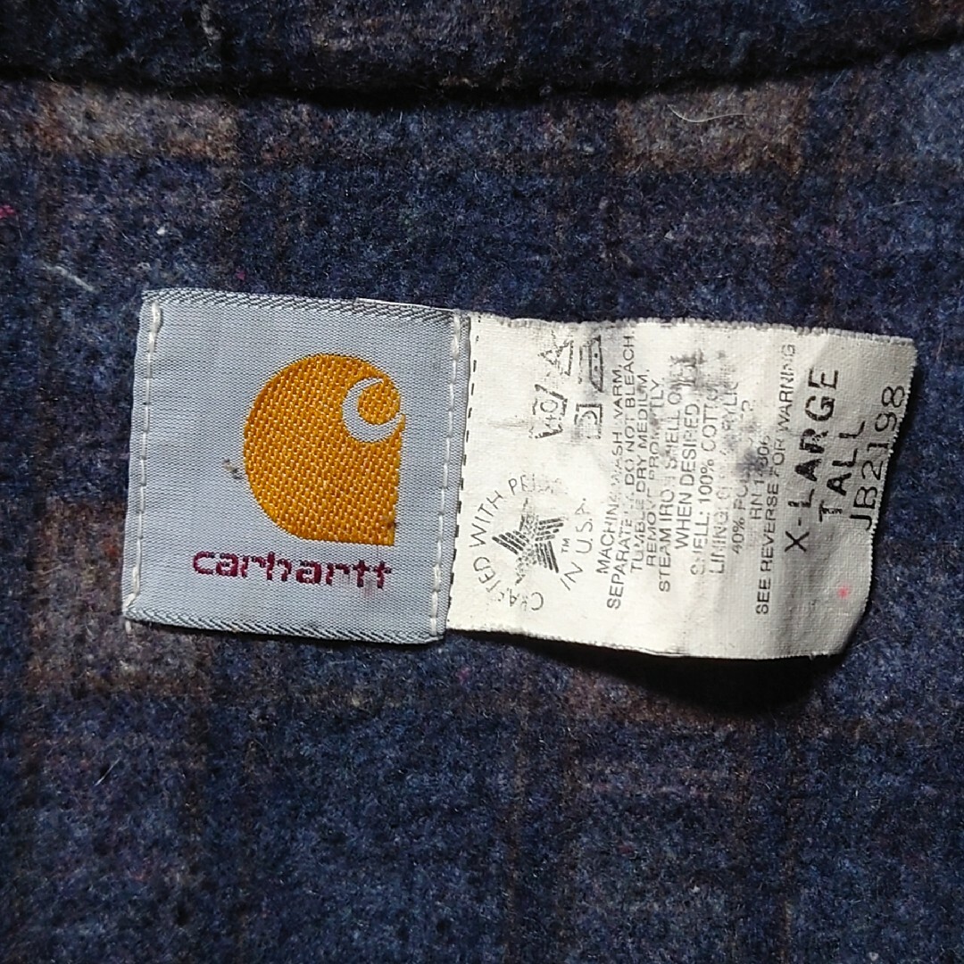 【Carhartt】エイジング 裏ネルデニム アクティブジャケット A-1406