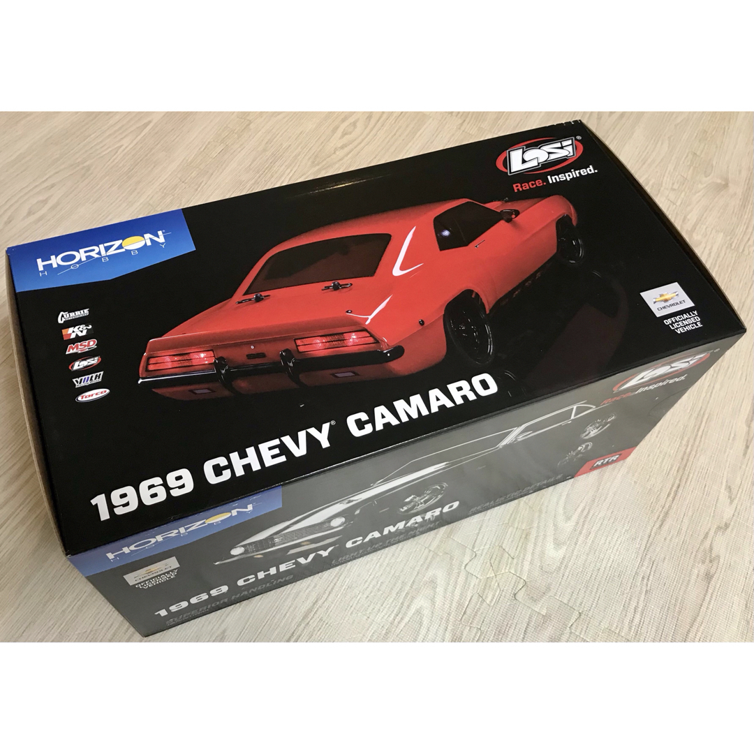 Losi ‘69 シボレー カマロ V100 RTR カスタムホイール付 未走行 エンタメ/ホビーのおもちゃ/ぬいぐるみ(ホビーラジコン)の商品写真