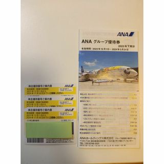 ANA 　3枚＋優待割引冊子　株主優待券(航空券)