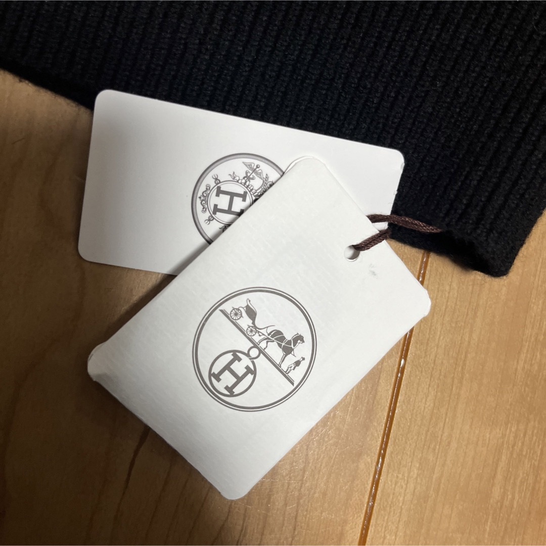 HERMES - 新品 エルメス HERMES カーディガン Hモチーフ リブ HERMES - 新品 エルメス HERMES カーディガン Hモチーフ リブ
