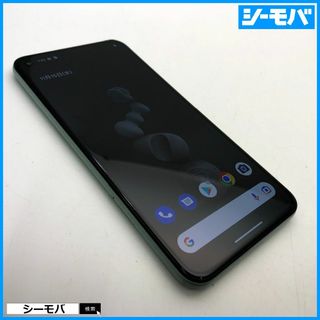 グーグル(Google)の1104 SIMフリー Google Pixel5 128GB グリーン美品(スマートフォン本体)