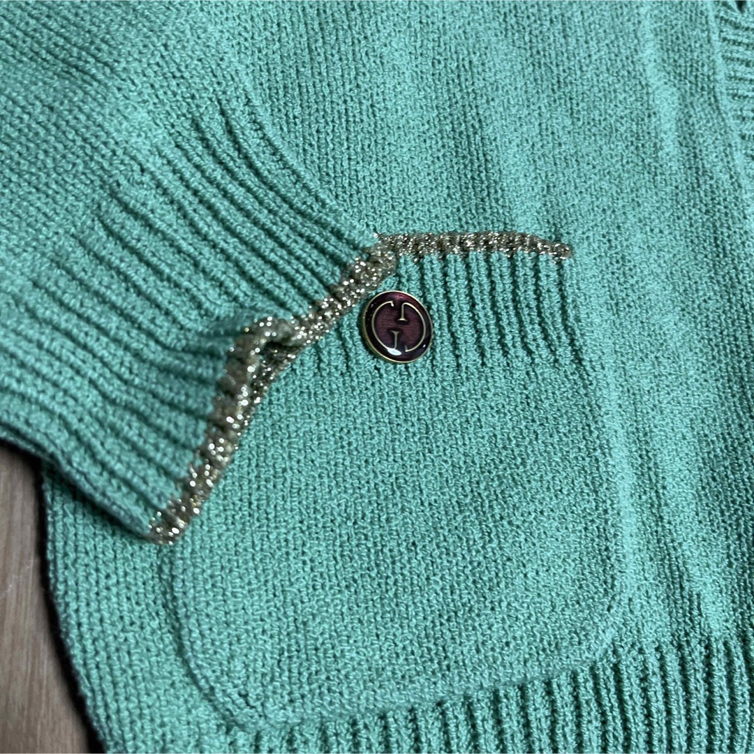 GUCCI - 美品 GUCCI グッチ カーディガン S グリーンの通販 by GUCCI - 美品 GUCCI グッチ カーディガン S グリーンの通販 by