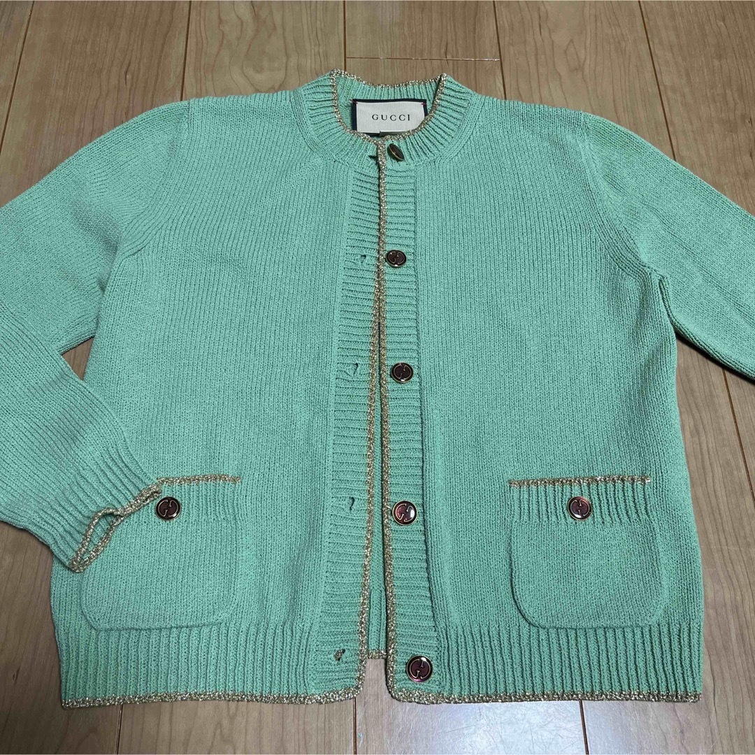 Gucci - 美品 GUCCI グッチ カーディガン S グリーンの通販 by マメ's