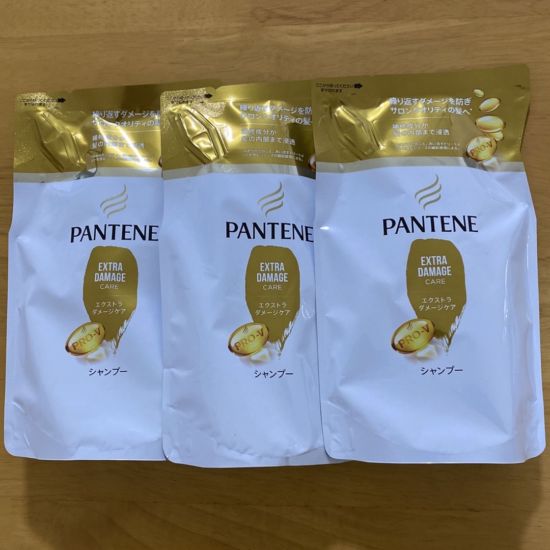 PANTENE(パンテーン)の［３個セット］パンテーン エクストラダメージケア シャンプー つめかえ300mL コスメ/美容のヘアケア/スタイリング(シャンプー)の商品写真