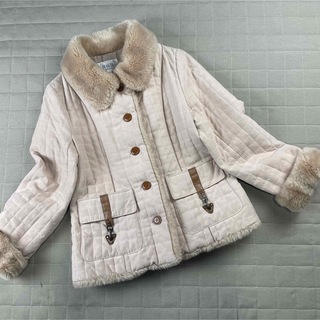 新品未使用✨️自由区 羊毛 キュプラ ファー コート ショート丈 40