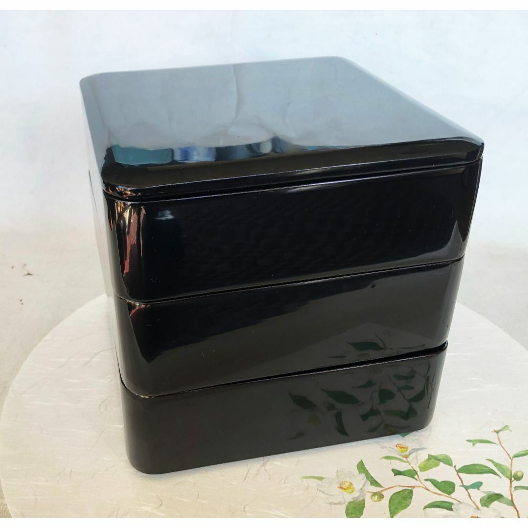 重箱 おせち 3段重 木製漆塗 黒 6.5寸 内朱 20cm 漆器 アウトレット 重箱 おせち 3段重 木製漆塗 黒 6.5寸 内朱 20cm 漆器 アウトレット