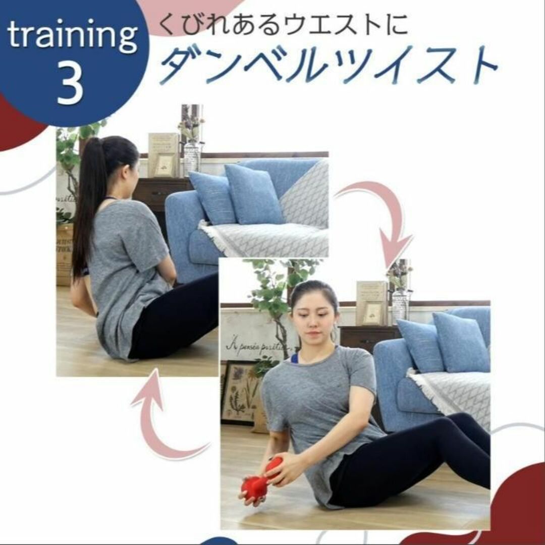 ダンベル 5kg 2個セット ブルー 鉄アレイ スポーツ/アウトドアのトレーニング/エクササイズ(トレーニング用品)の商品写真