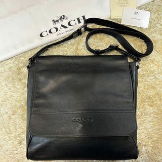 極美品✨　Coach セカンドバッグ　千鳥格子　メンズ　ブラウン　チェック