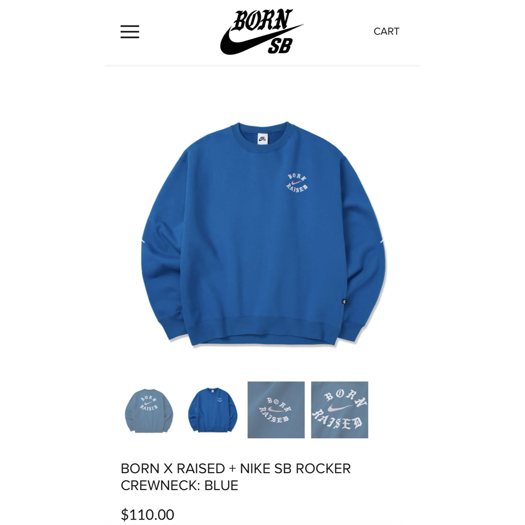 NIKE - BORN X RAISED + NIKE SB ROCKER CREWNECKの通販 by タカッチ's ...