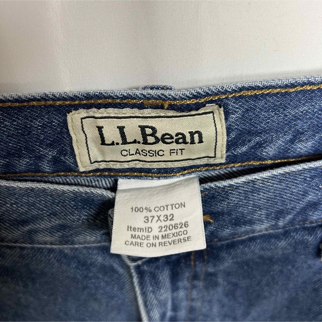 L.L.Bean(エルエルビーン)のL.L.Bean ワイドテーパード　デニムジーンズ　ブルー　ビッグシルエット メンズのパンツ(デニム/ジーンズ)の商品写真