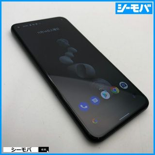 グーグル(Google)の1108 SIMフリー Google Pixel 5 128GB ブラック美品(スマートフォン本体)