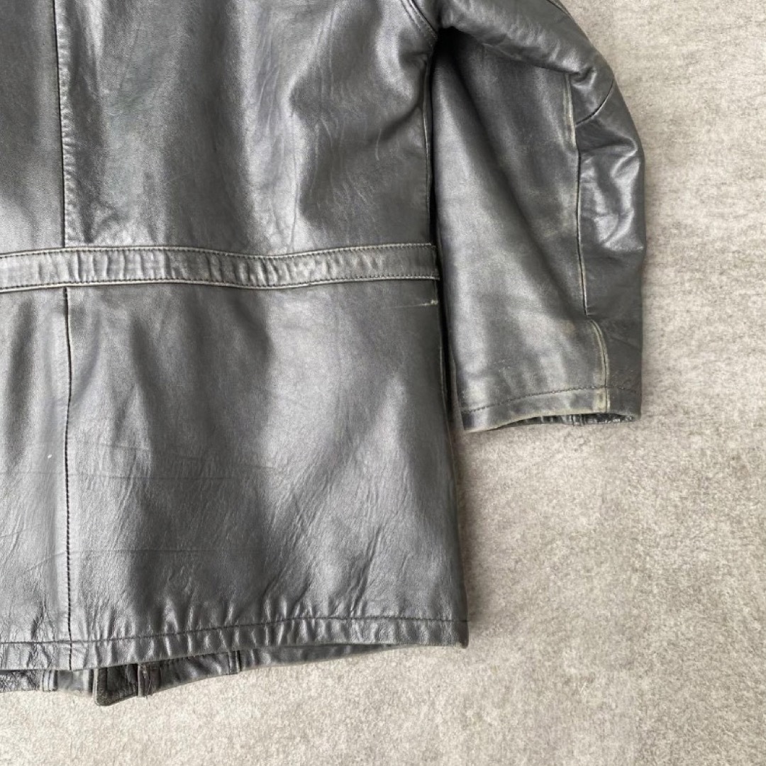 【レア】wilson leather オールドレザージャケット　大きめ　L身幅65センチ
