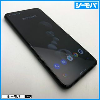 グーグル(Google)の1110 SIMフリー Google Pixel 5 128GB ブラック美品(スマートフォン本体)