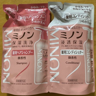 ミノン(MINON)のミノン 薬用ヘアシャンプー  コンディショナー詰め替え 380ml (シャンプー/コンディショナーセット)