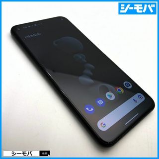 グーグル(Google)の1112 SIMフリー Google Pixel 5 128GB ブラック美品(スマートフォン本体)