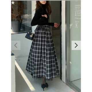 バースデーバッシュ(BIRTHDAY BASH)のバースデーバッシュREVERSIBLE CHECK SKIRT(ロングスカート)