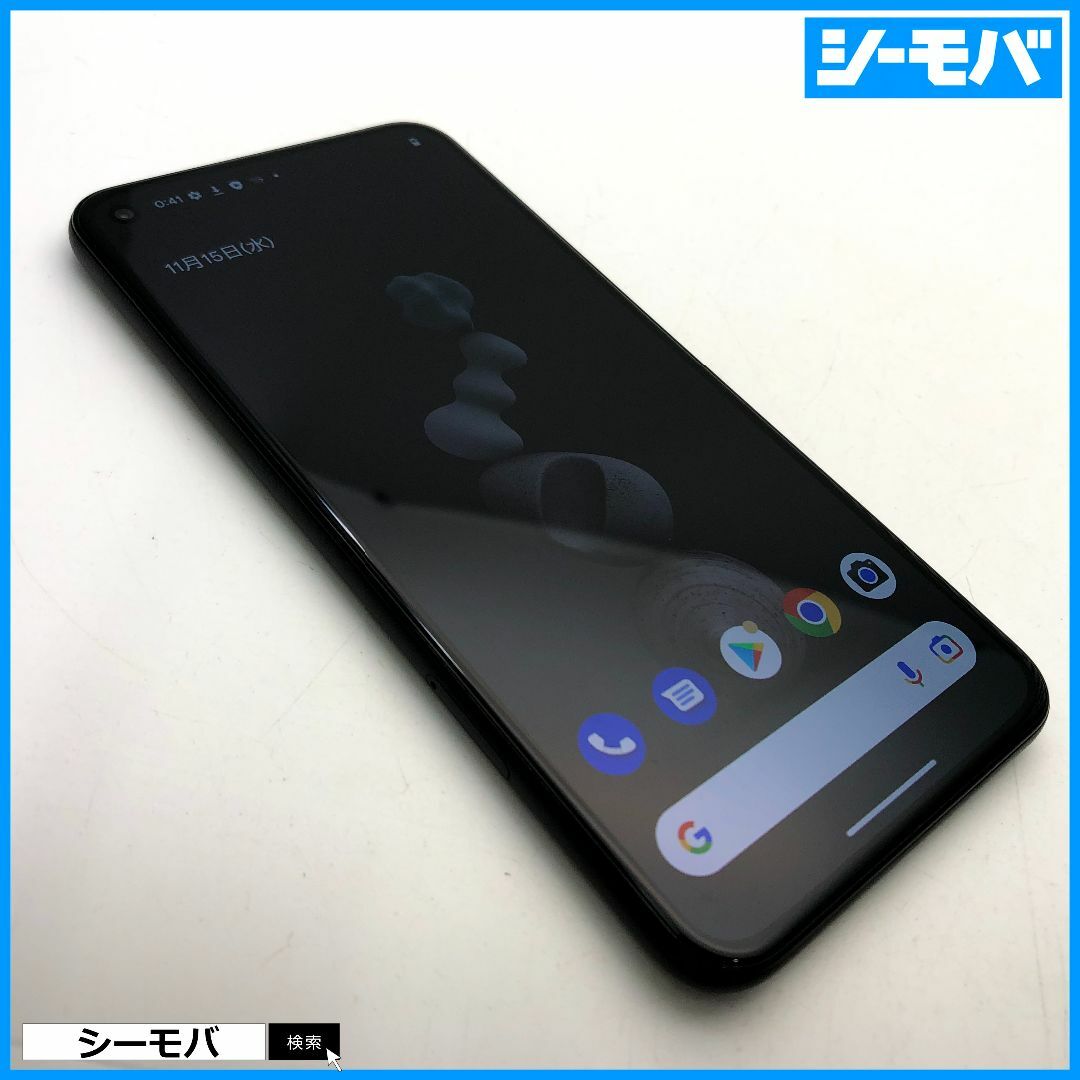 1114 SIMフリー Google Pixel 5 128GB ブラック美品