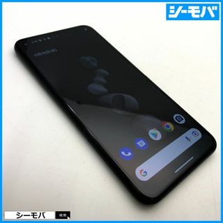 グーグル(Google)の1114 SIMフリー Google Pixel 5 128GB ブラック美品(スマートフォン本体)