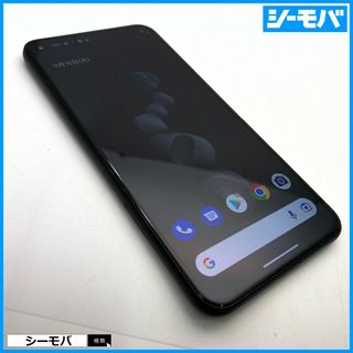 グーグル(Google)の1116 SIMフリー Google Pixel 5 128GB ブラック美品(スマートフォン本体)