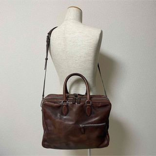 特別お値下げ 希少 Berluti トラベルビジネスバッグレザー 青 2WAY