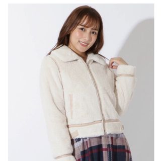 ウィルセレクション(WILLSELECTION)のウィルセレクション　アウター　モコモコ　あったか　ホワイト　ブルゾン(ブルゾン)