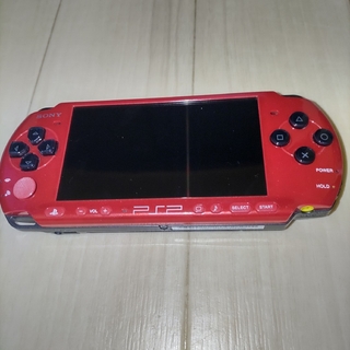 プレイステーションポータブル(PlayStation Portable)のPSP本体 レッド(携帯用ゲーム機本体)