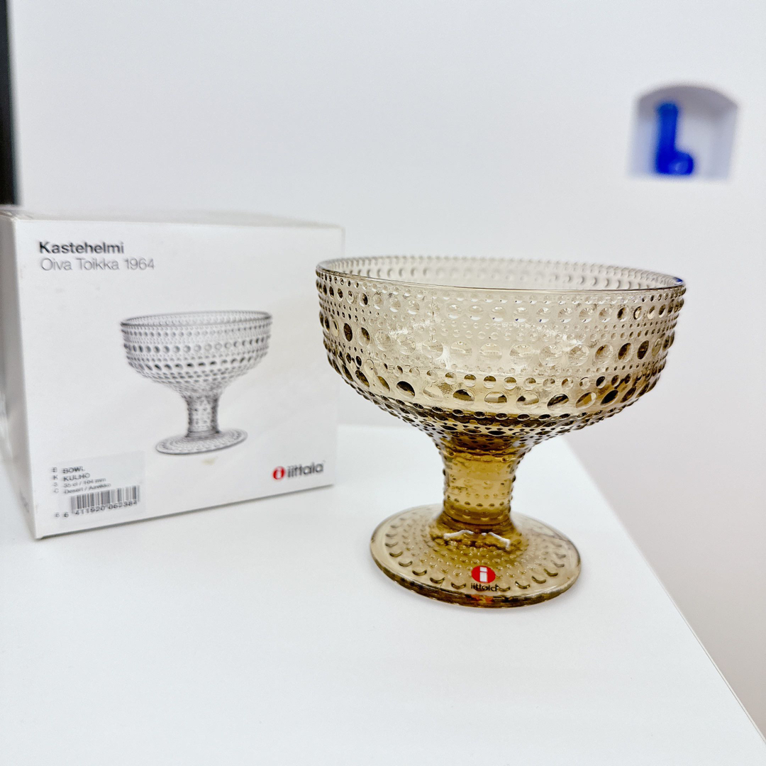 【新品・未使用】iittala カステヘルミ ★ スタンドボウル イエロー