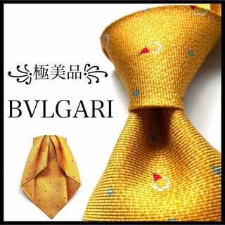 ブルガリ(BVLGARI)の꧁極美品꧂ ブルガリ ネクタイ セッテピエゲ サンタ クリスマス イエロー(ネクタイ)