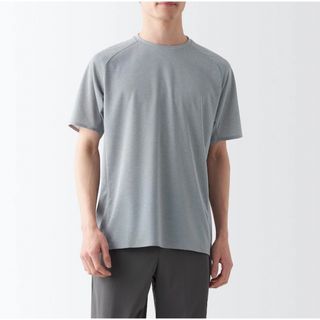 ムジルシリョウヒン(MUJI (無印良品))の【限定セール】無印良品UVカット涼感クルーネックTシャツ【S・ミディアムグレー】(Tシャツ/カットソー(半袖/袖なし))