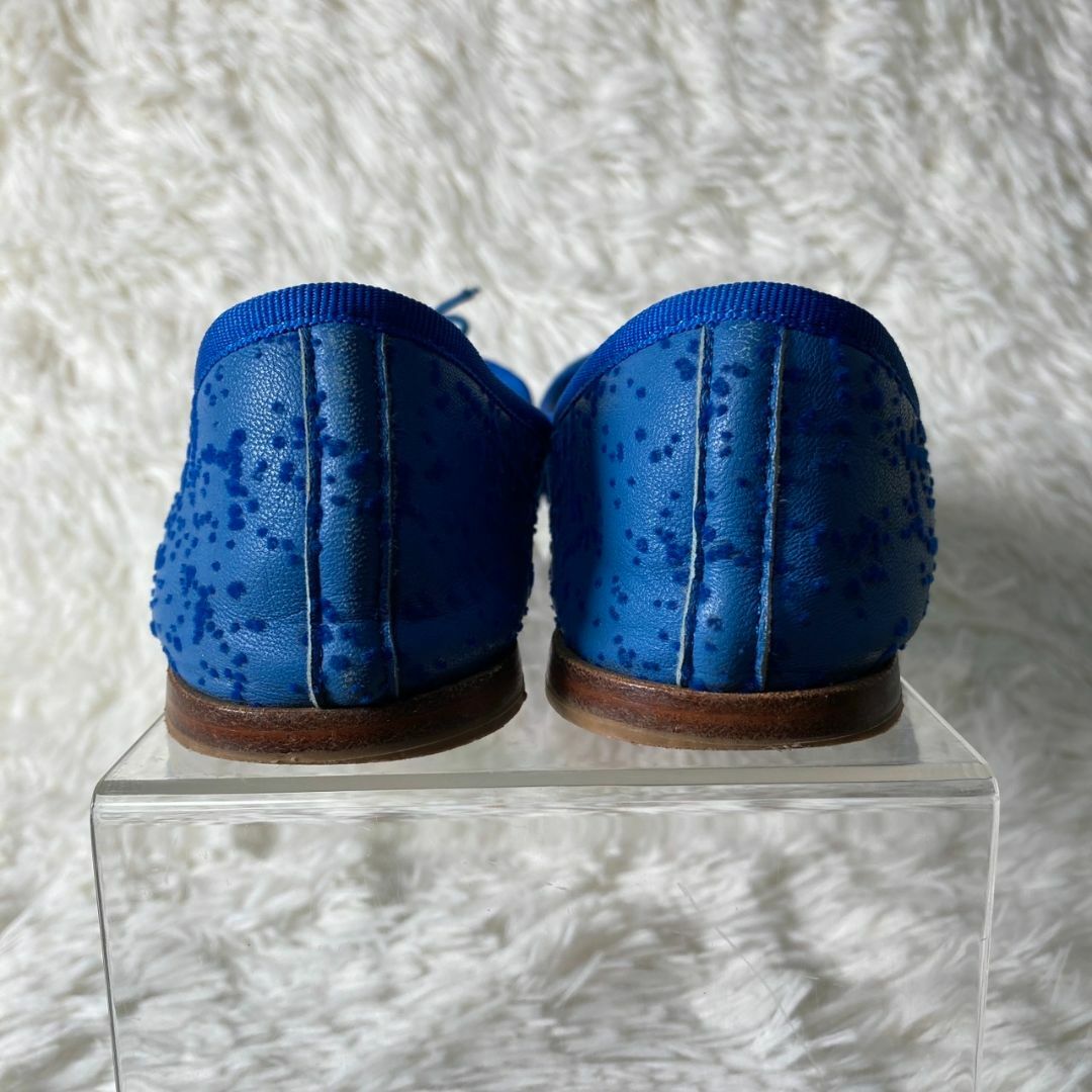 repetto(レペット)のreppetto レペット バレエシューズ ブルー レザー 約23㎝ レディースの靴/シューズ(バレエシューズ)の商品写真