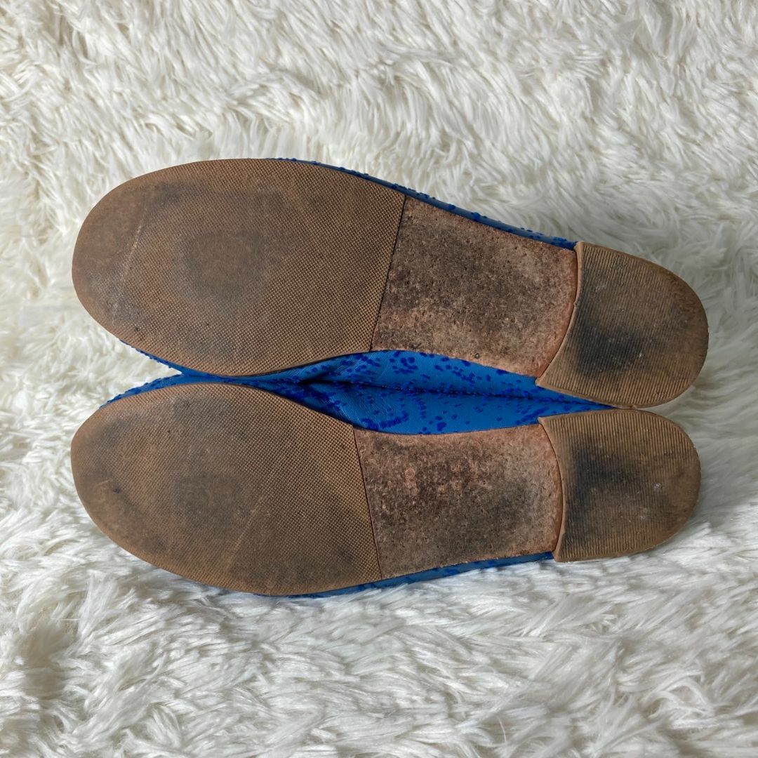 repetto - reppetto レペット バレエシューズ ブルー レザー 約 repetto - reppetto レペット バレエシューズ ブルー レザー 約