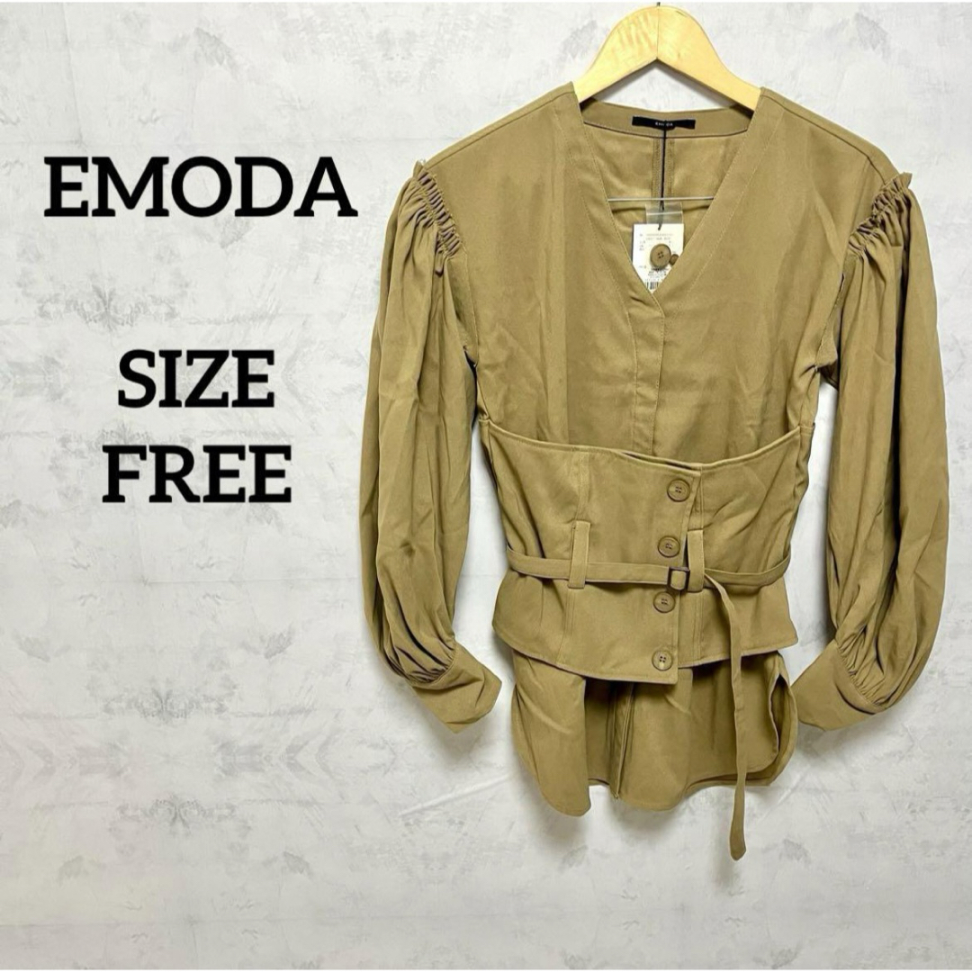 EMODA(エモダ)の【新品未使用】EMODA CORSET MARK SHIRT レディースのトップス(シャツ/ブラウス(長袖/七分))の商品写真