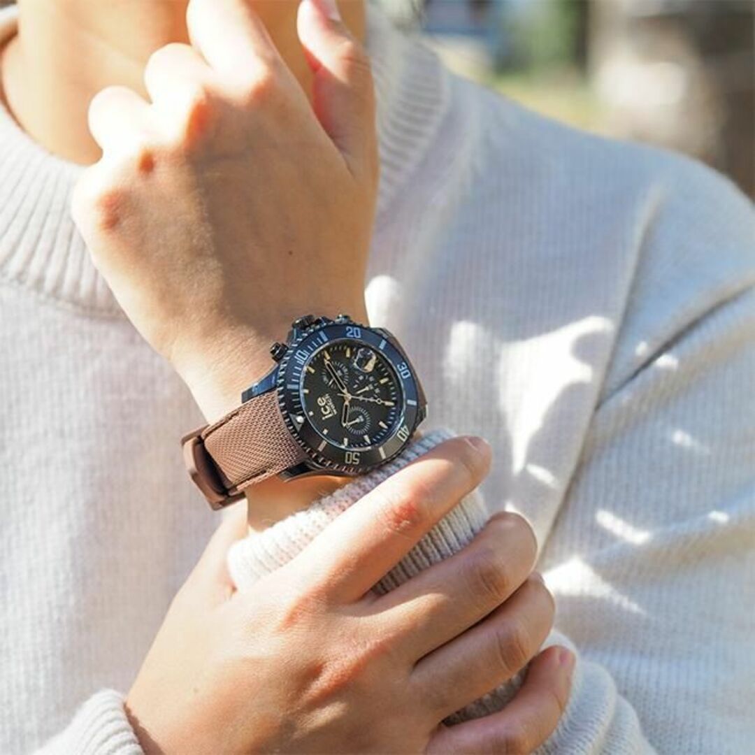 ice watch - ☆アイスウォッチ☆ICE chrono - ブラックブラウン