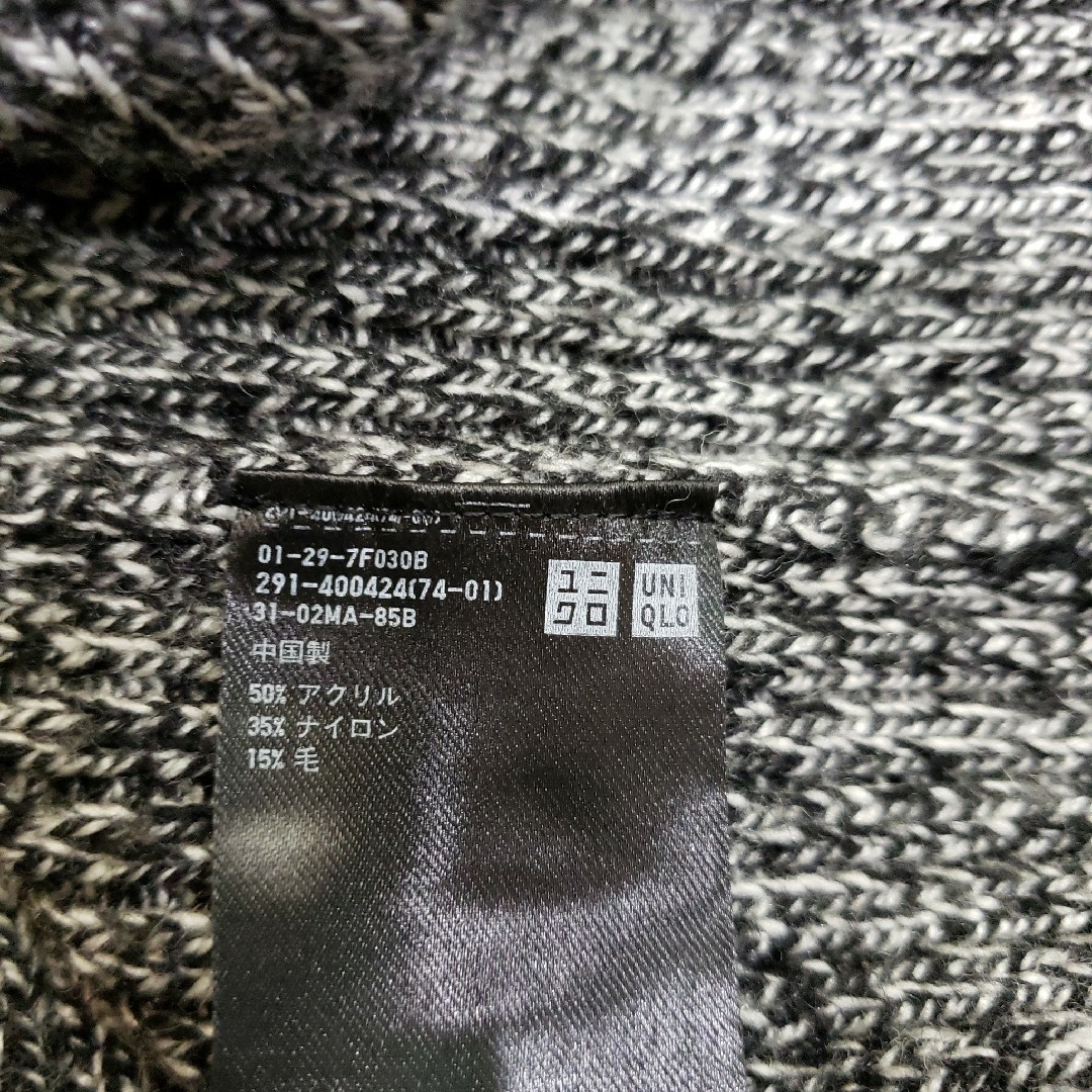 UNIQLO(ユニクロ)のUNIQLOラムブレンドワンピースXXL/長袖ハイネックリブニット大きいサイズ レディースのワンピース(ロングワンピース/マキシワンピース)の商品写真