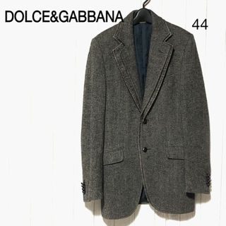 ドルチェアンドガッバーナ(DOLCE&GABBANA)のドルチェ＆ガッバーナ レイヤード ウールヘリンボーン ツイードジャケット 44(テーラードジャケット)