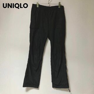 ユニクロ(UNIQLO)のks123ユニクロ UNIQLO メンズカーゴパンツ 黒 スウェット カジュアル(ワークパンツ/カーゴパンツ)