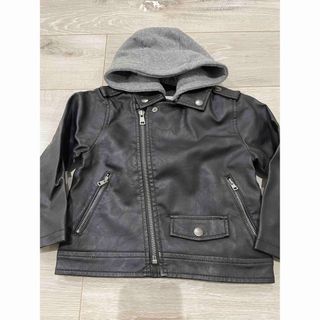 ザラ(ZARA)のZARA ダブルフェイクレザーライダースジャケット 92cm(ジャケット/上着)