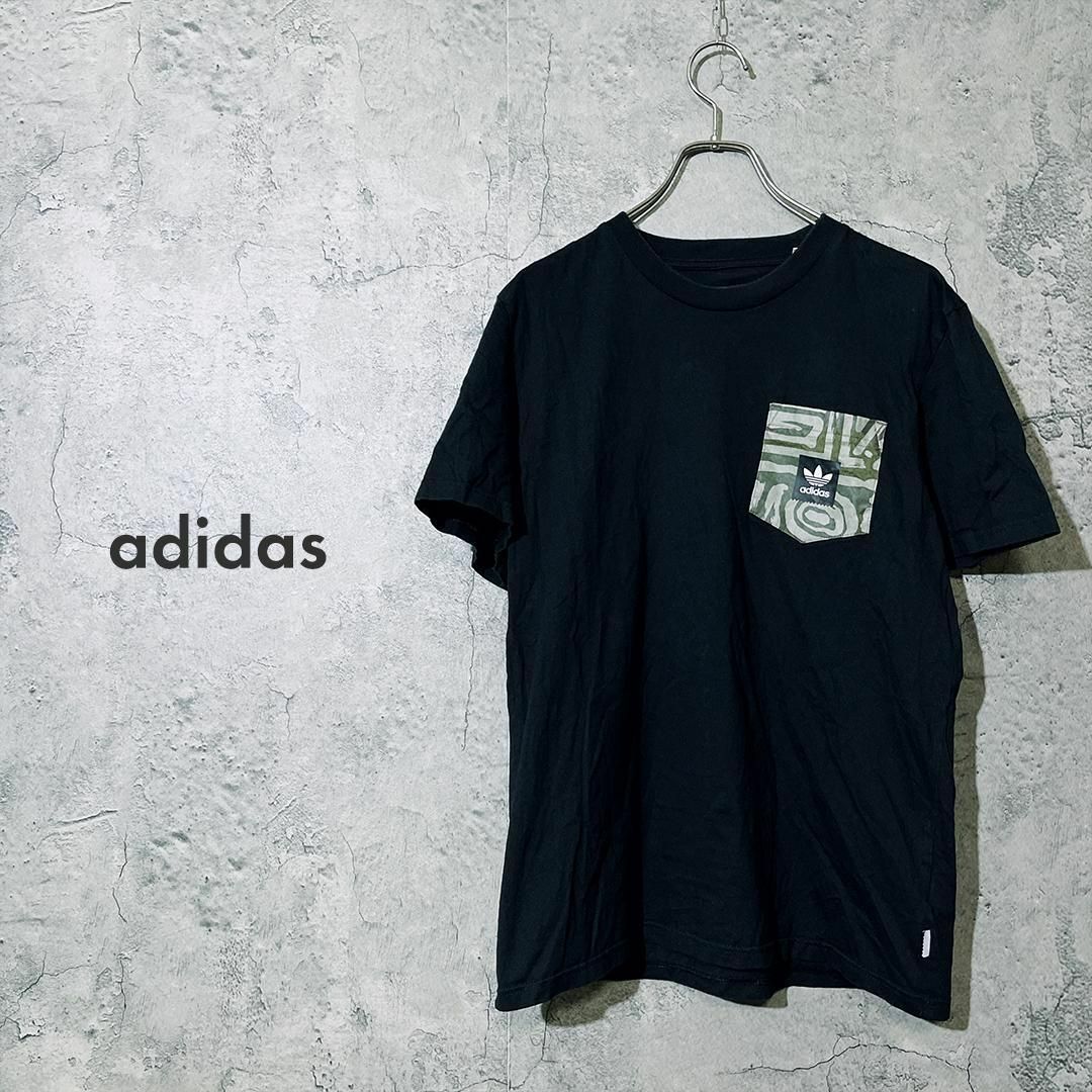 adidas(アディダス)の【人気 90s ロゴ】adidas アディダス Tシャツ 半袖 トップス L メンズのトップス(Tシャツ/カットソー(半袖/袖なし))の商品写真